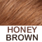 Warm medium brown w/strands of cinnamon brown hi-lites.     