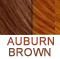 Warm MEDIUM Dark Brown w/plenty of auburn                   