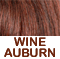 Deep wine auburn- Burgundy wine/brown blend                 