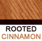 Cinnamon shade rooted w/off black for authenticity          