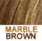 Warm medium brown w/strands of warm cinnamon blond blended. 