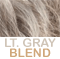 Light and Dark Grays Blended w/ Light Brown nape            